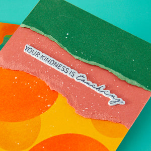 All My Senses Sentiments Press + Foil Plate & Die Set by Jaycee Gaspar