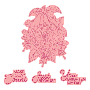 Magical Fuchsia Press + Foil Plate & Die Set by Alex Syberia Designs