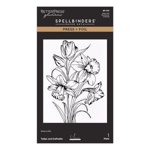 Tulips and Daffodils Press + Foil Plate by Yana Smakula