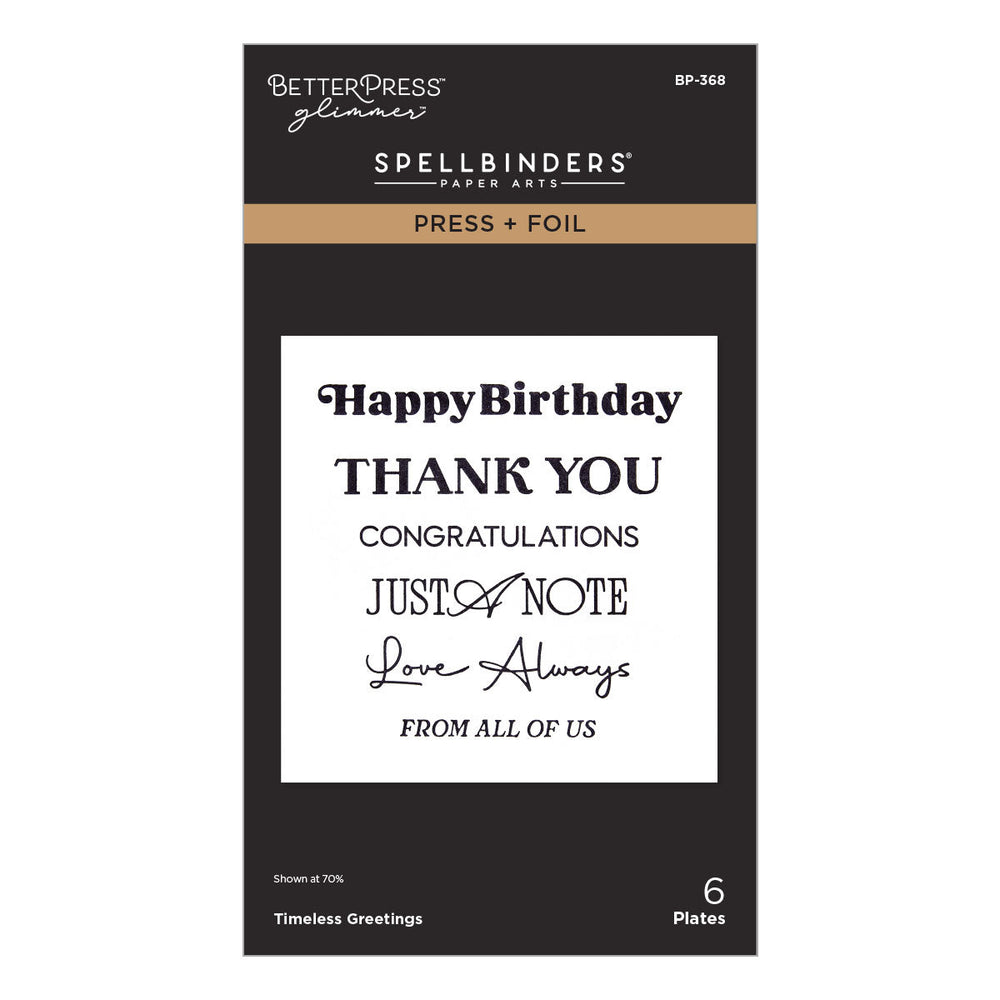 Timeless Greetings Press + Foil Plates