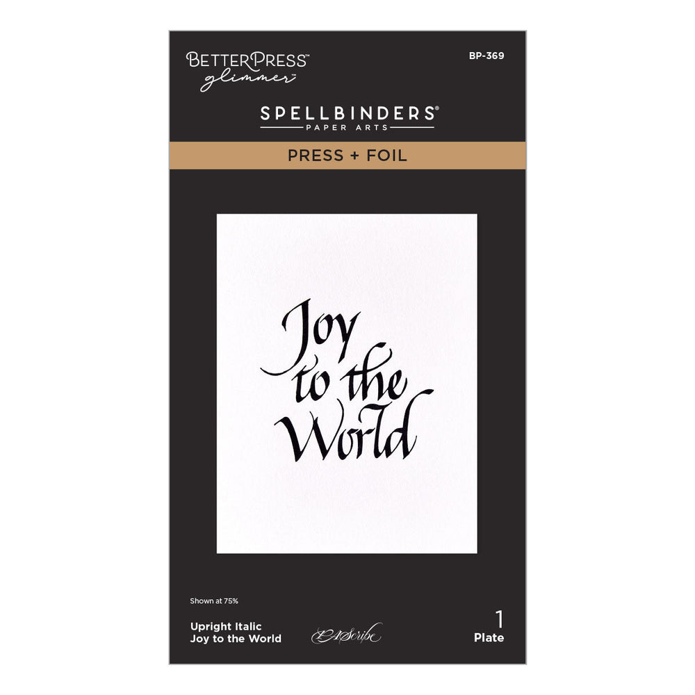 Upright Italic Holiday Sentiments Press + Foil Bundle by Paul Antonio