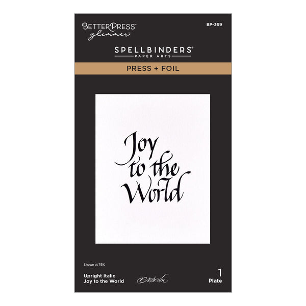 Upright Italic Holiday Sentiments Press + Foil Bundle by Paul Antonio