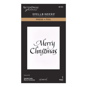 Upright Italic Holiday Sentiments Press + Foil Bundle by Paul Antonio