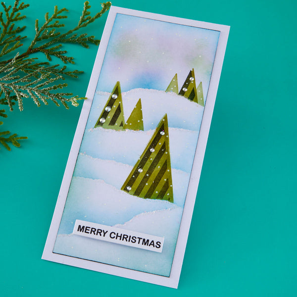 Snowflake Kisses Sentiments Press + Foil Plate & Die Set by Lisa Horton