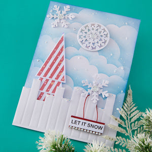 Snowflake Kisses Sentiments Press + Foil Plate & Die Set by Lisa Horton