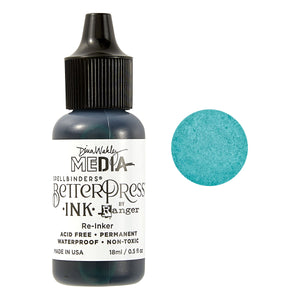 Turquoise BetterPress Reinker by Dina Wakley