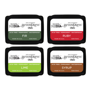 Festive BetterPress Ink Mini Set by Dina Wakley
