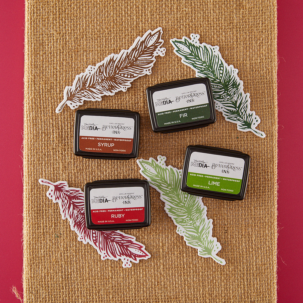 Festive BetterPress Ink Mini Set by Dina Wakley