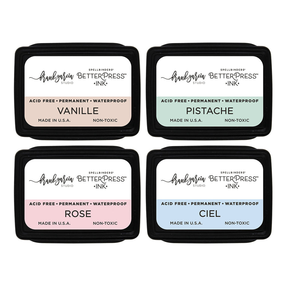 Blushing Macarons BetterPress Ink Mini Set by Frank Garcia - 4 Pack