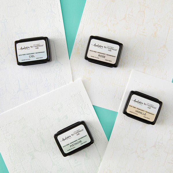 Blushing Macarons BetterPress Ink Mini Set and Reinkers Bundle by Frank Garcia