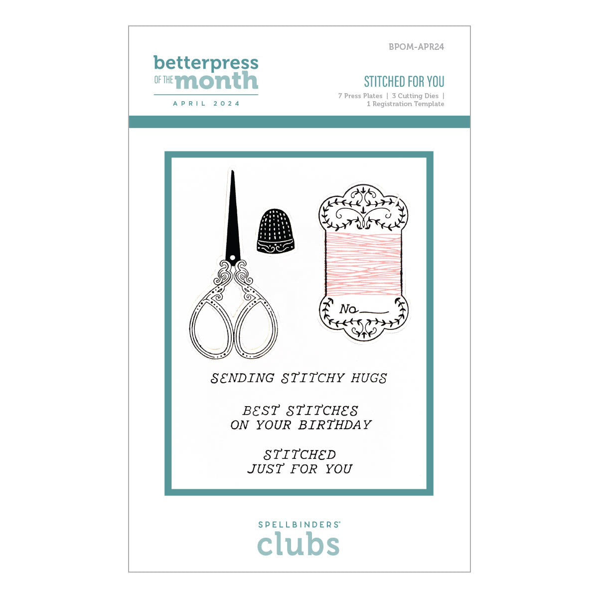 Stitched For You - Press & Foil Plate of the Month