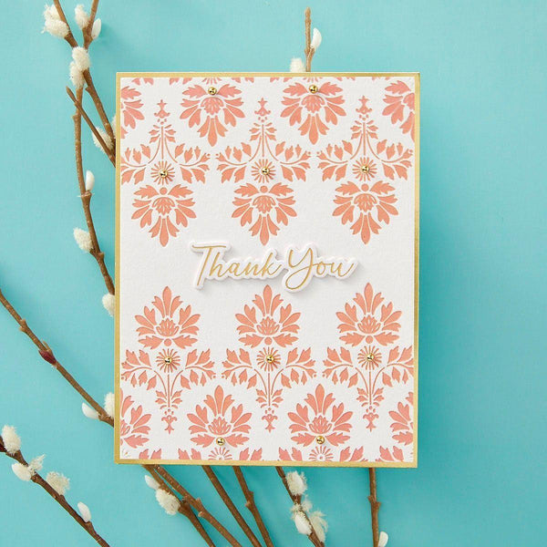 Luxe Damask -  Press & Foil Plate of the Month