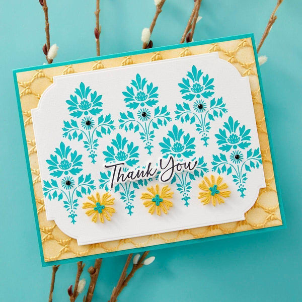 Luxe Damask -  Press & Foil Plate of the Month