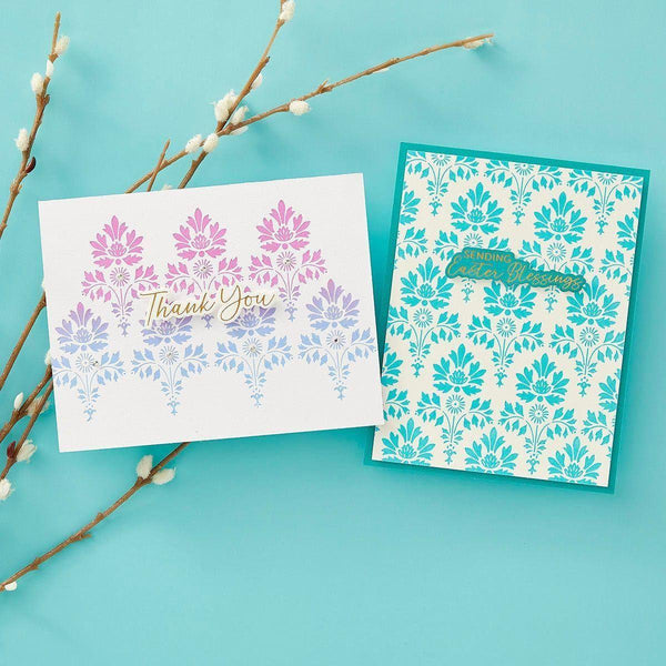 Luxe Damask -  Press & Foil Plate of the Month