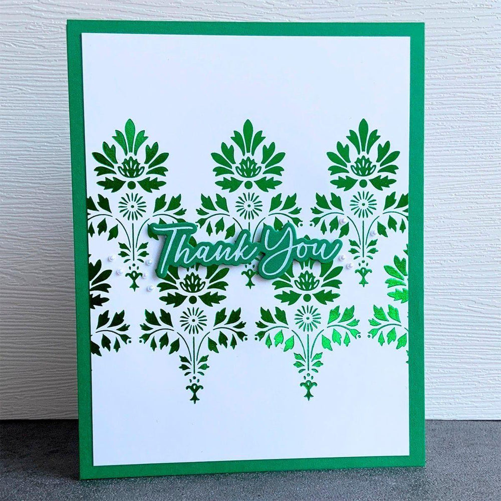 Luxe Damask -  Press & Foil Plate of the Month