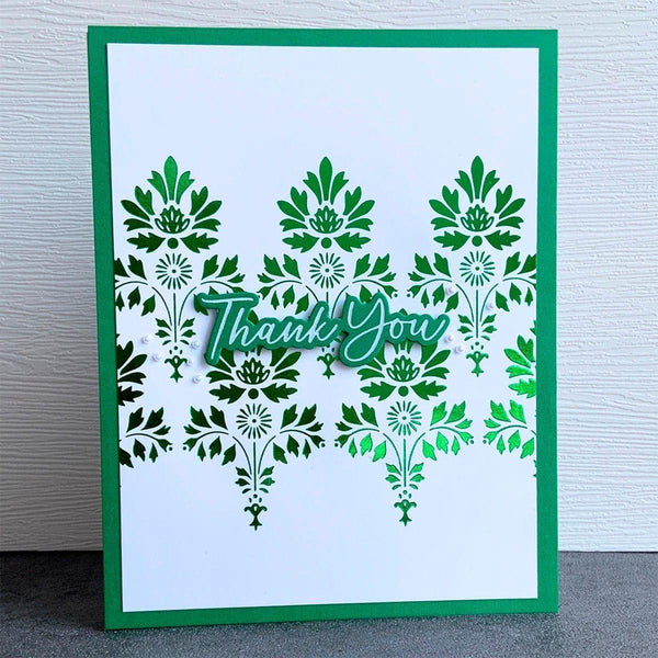 Luxe Damask -  Press & Foil Plate of the Month
