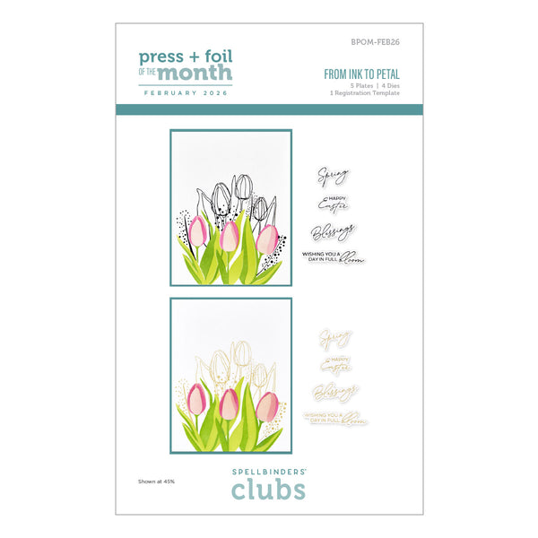 From Ink to Petal - Press & Foil Plate of the Month