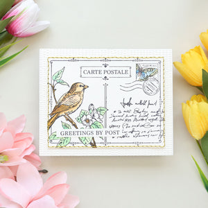 Post Card Hello - Press & Foil Plate of the Month