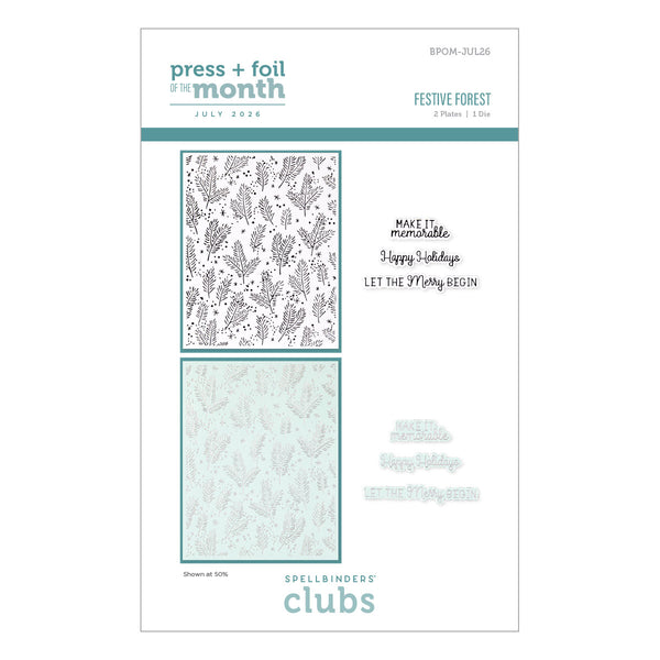 Festive Forest - Press & Foil Plate of the Month