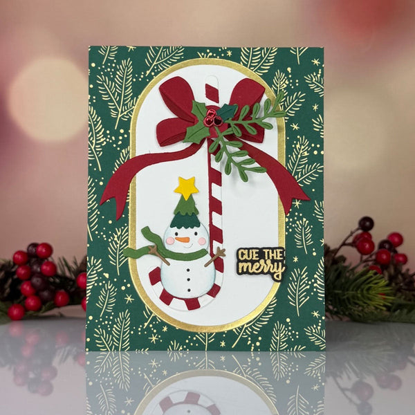 Festive Forest Press & Foil Plate of the Month - card project 12