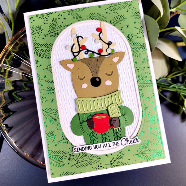 Festive Forest Press & Foil Plate of the Month - card project 6