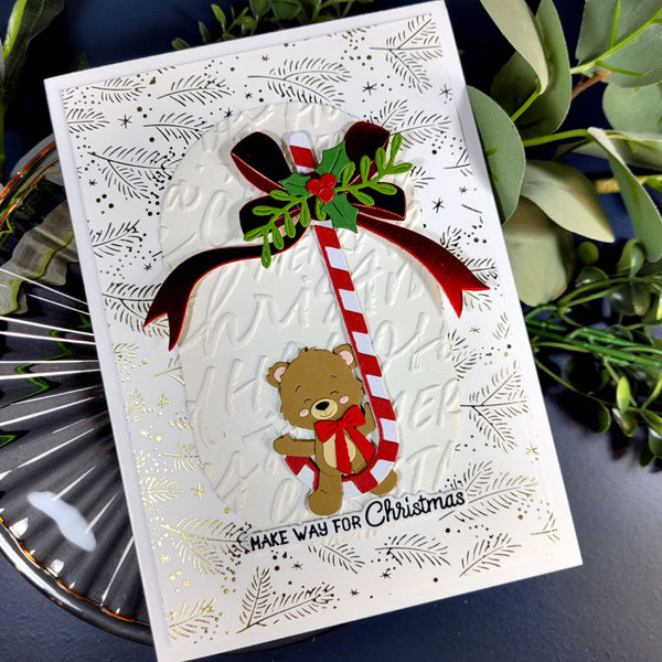 Festive Forest Press & Foil Plate of the Month - card project 8