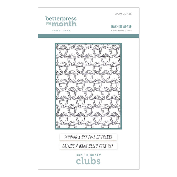 Harbor Weave - Press & Foil Plate of the Month