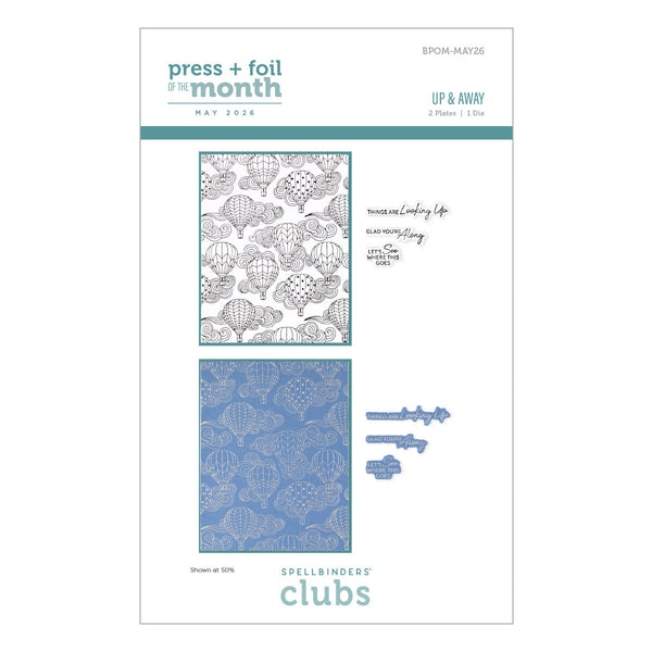 Up & Away - Press & Foil Plate of the Month