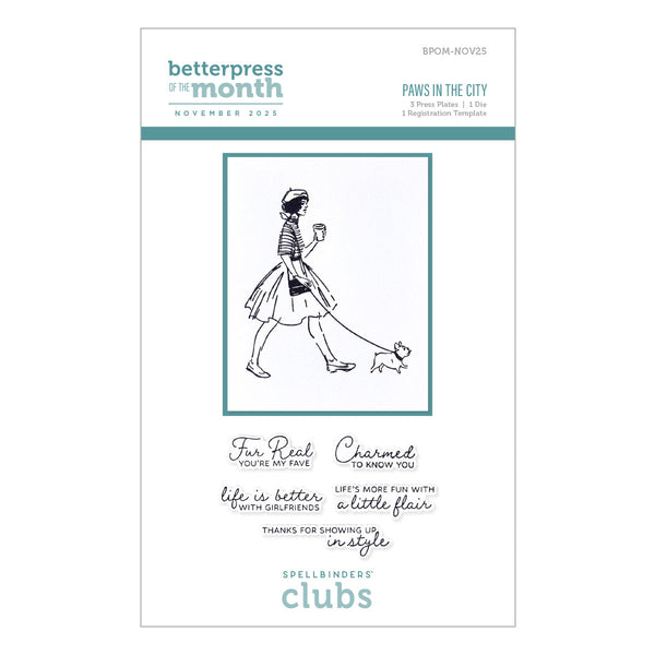Paws In The City - Press & Foil Plate of the Month