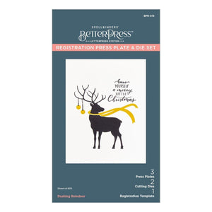 Dashing Reindeer Registration Press Plate & Die Set from the Home for the Holidays Collection