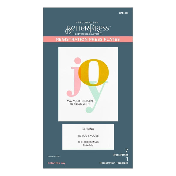 Color Mix Joy Registration Press Plates from the Home for the Holidays Collection