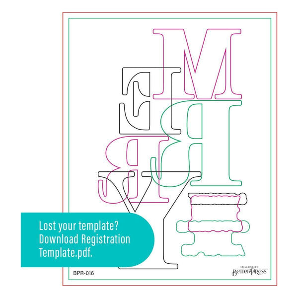 Color Mix Merry Registration Press Plates from the Home for the Holidays Collection