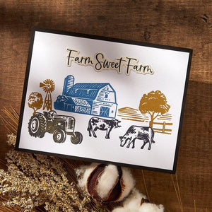 Farm Sweet Farm Registration BetterPress Plate & Die Set from the Justine's Farm Collection by Justine Dvorak