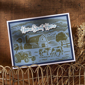 Farm Sweet Farm Registration BetterPress Plate & Die Set from the Justine's Farm Collection by Justine Dvorak