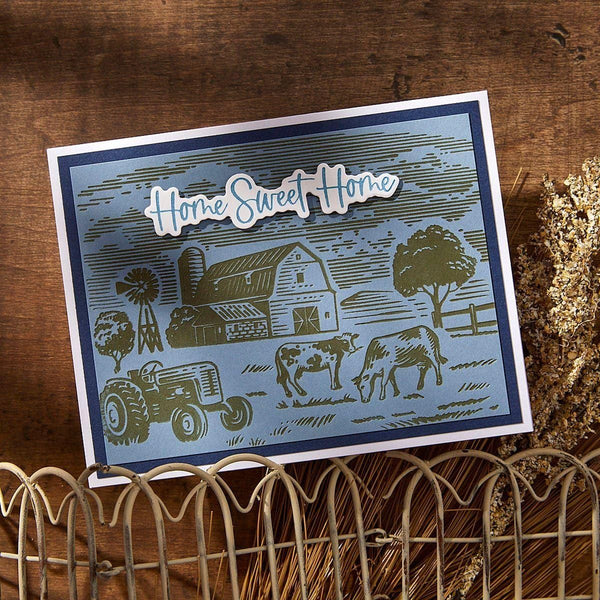 Farm Sweet Farm Registration BetterPress Plate & Die Set from the Justine's Farm Collection by Justine Dvorak
