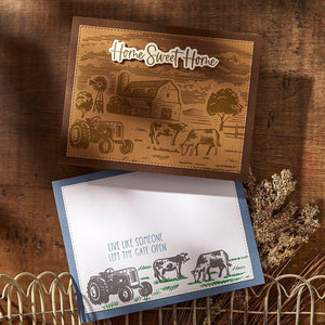 Farm Sweet Farm Registration BetterPress Plate & Die Set from the Justine's Farm Collection by Justine Dvorak