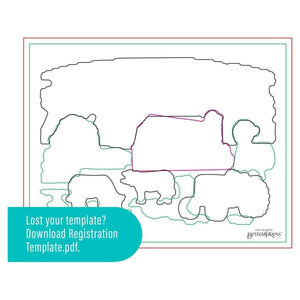 Farm Sweet Farm Registration BetterPress Plate & Die Set from the Justine's Farm Collection by Justine Dvorak