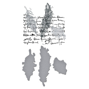 Feather Dream BetterPress Plates & Die Set by Dina Wakley
