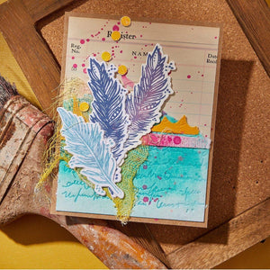 Feather Dream BetterPress Plates & Die Set by Dina Wakley