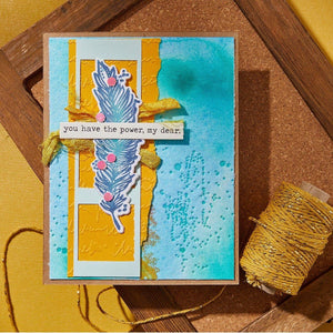 Feather Dream BetterPress Plates & Die Set by Dina Wakley