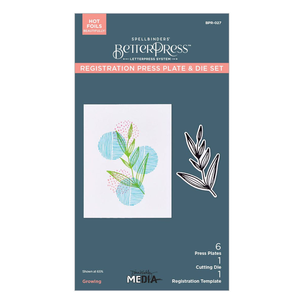 Growing Betterpress Plates & Die Set by Dina Wakley