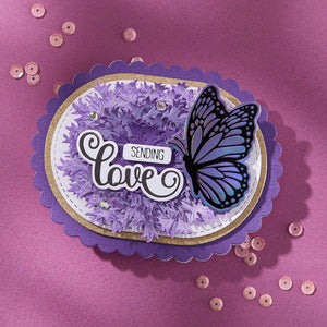 Butterfly Silhouettes Registration Press Plate & Die Set by Lisa Horton