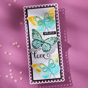 Butterfly Silhouettes Registration Press Plate & Die Set by Lisa Horton