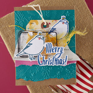 Starry Merry Christmas Registration Press Plate & Die Set by Dina Wakley