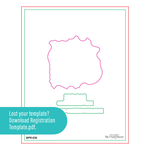 Block Print Pisces Registration Press + Foil Plate