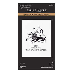 Block Print Leo Registration Press + Foil Plate