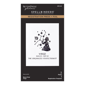 Block Print Virgo Registration Press + Foil Plate