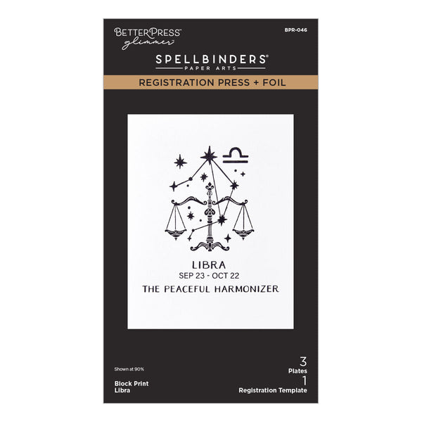 Block Print Libra Registration Press + Foil Plate