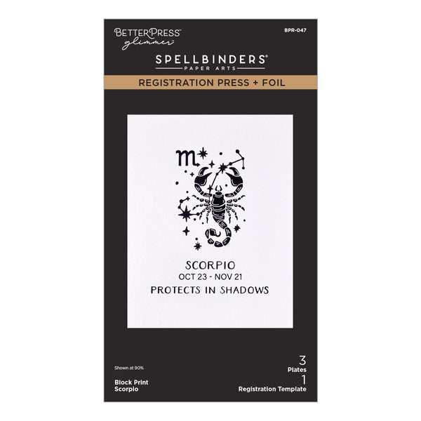 Block Print Scorpio Registration Press + Foil Plate