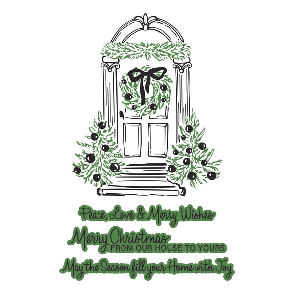 Festive Evergreens Registration Press + Foil Plate & Die Set